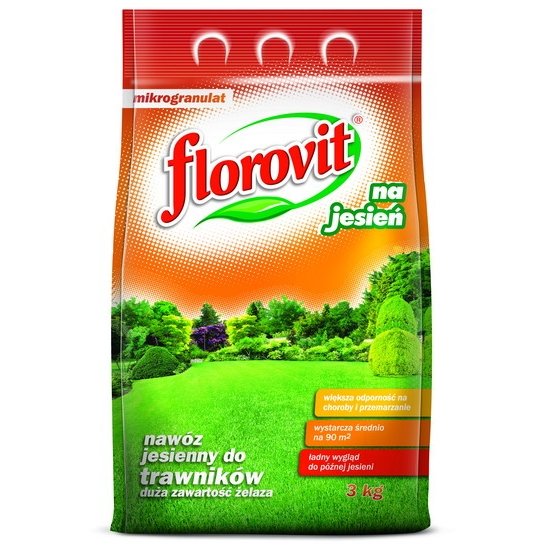Добриво для газону 3 кг (осіннє). FLOROVIT